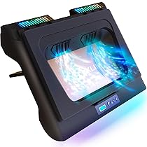 KLIM Everest Base Raffreddamento PC Portatile | Nuova | Supporto PC Portatile con Ventola Turbo (4300 RPM) | Guarnizione in Foam per Massime Prestazioni | Evita Il Surriscaldamento | da 15 a 17″