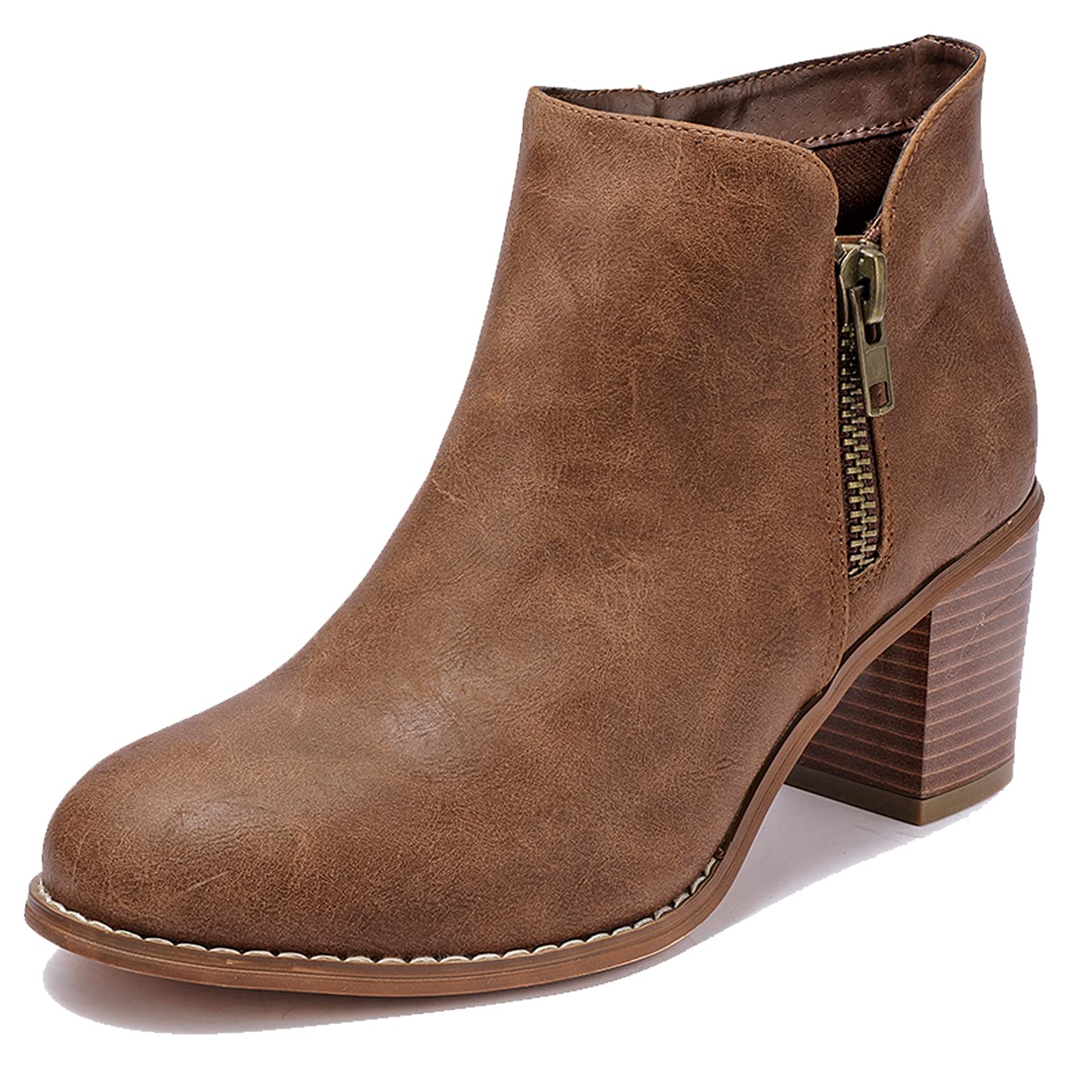 Women's Wide Width Ankle Boots, Mide Heel Extra Wide Winter Boots.…
