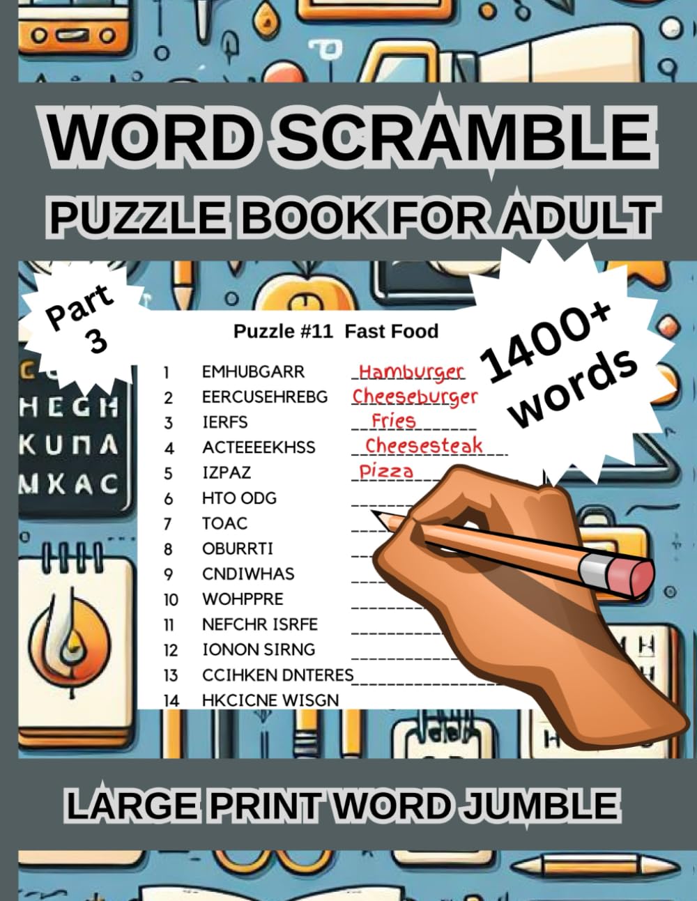 Word Scramble Puzzle Books for Adults: Large Print Word Jumble (Unscramble Words) (Word Scramble Puzzle Series)