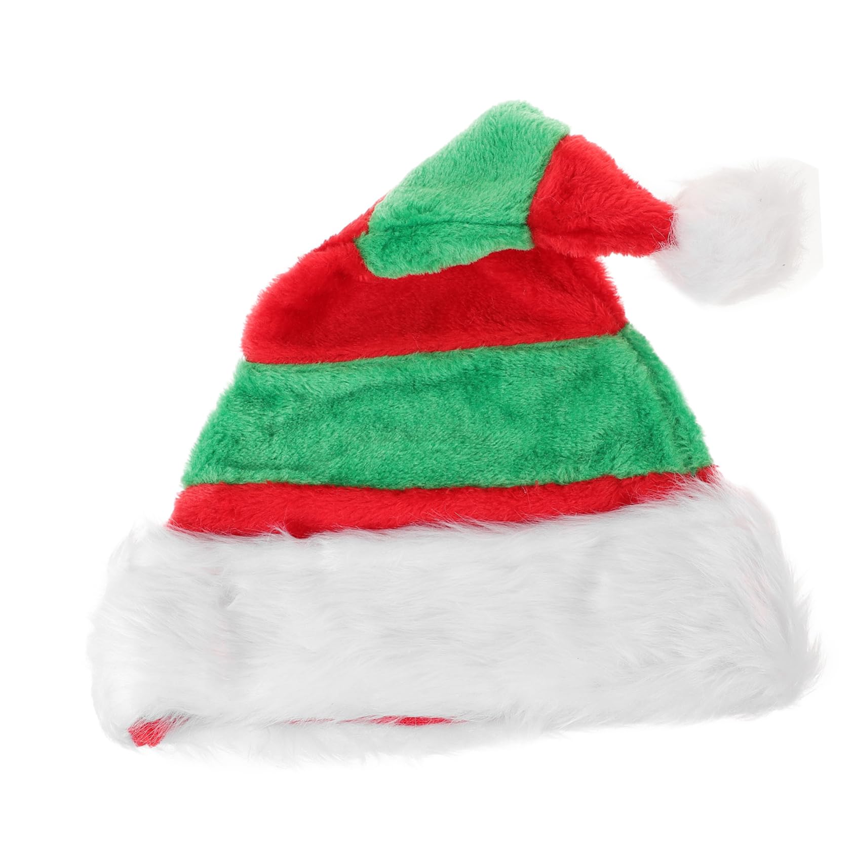 PRETYZOOM 4piezas Sombrero Navideño Unisex De Peluche Gorro De Santa Cómodo Celebraciones Accesorio De Navidad Para Hombres y Mujeres Cinco