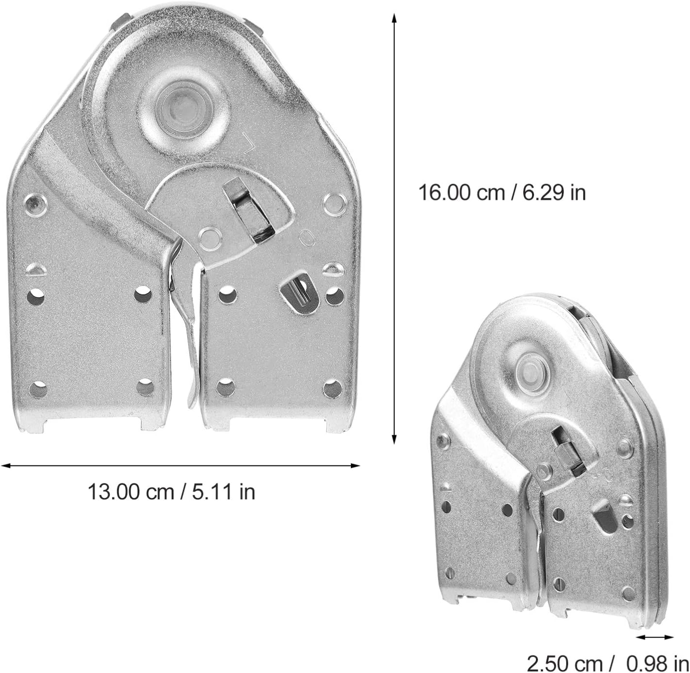 TEHAUX 2Pcs Step Ladder Hinge Replacement Kit Heavy Duty Ladder Hinge for Stability Suitable for Attic Step Ladders Durable Silent Motion Design for Ladder