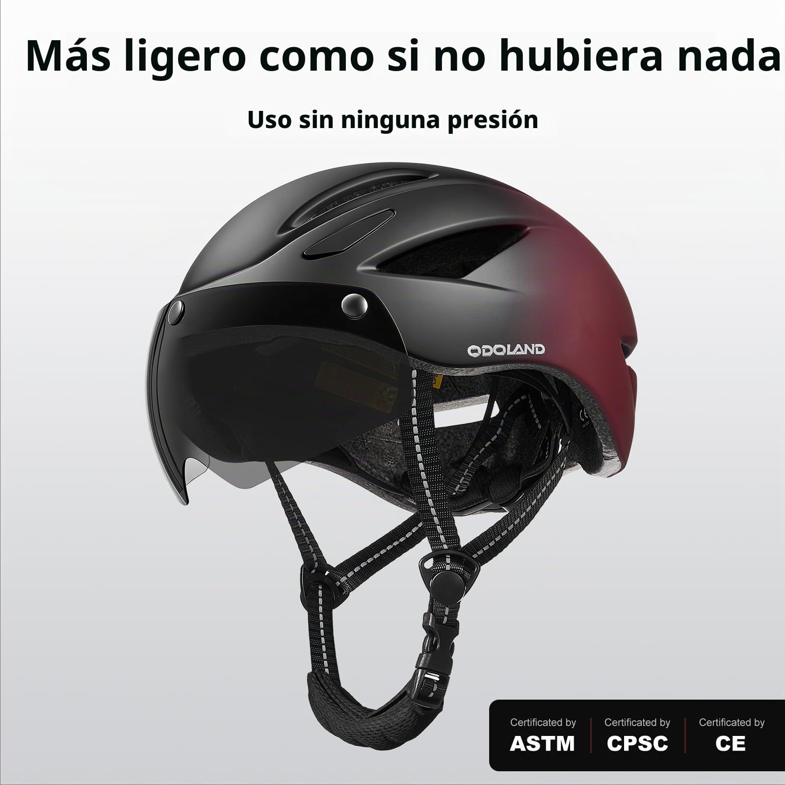 Odoland Casco de Bicicleta para Adultos con Gafas Magnéticas Desmontables Casco de Ciclismo para Bicicleta de Carretera de Montaña Casco de MTB Ligero Certificado para Hombres y Mujeres
