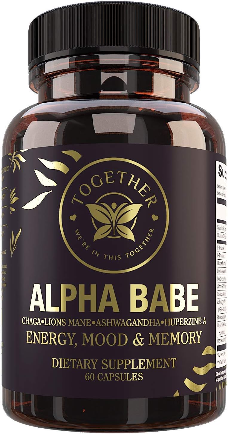 Alpha Babe | Nootropic Supplement | Memory Mood Energy | Nootropics Lions Mane Chaga Ashwagandha