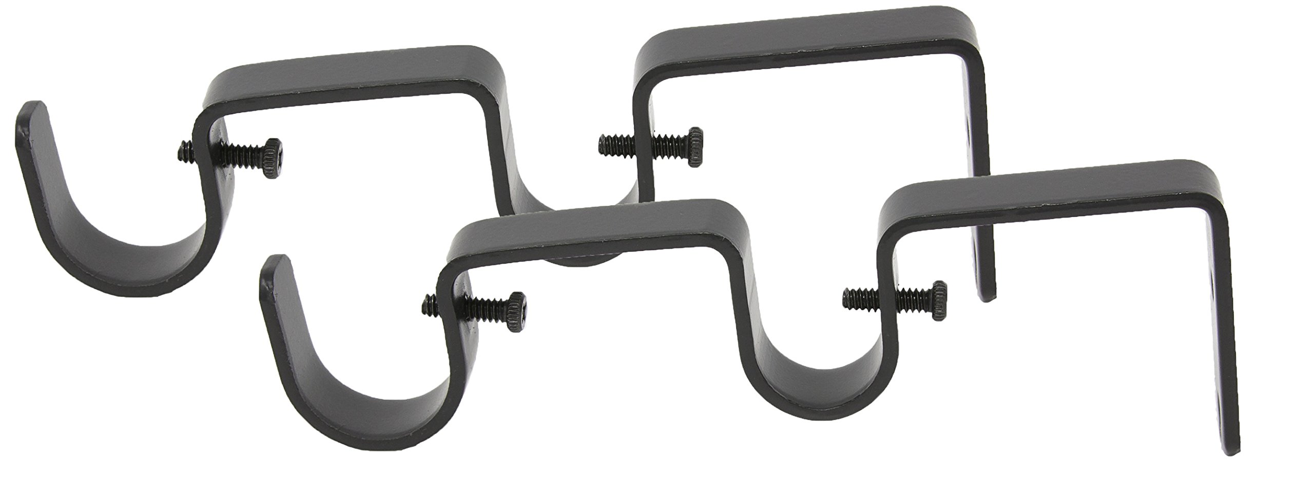 Urbanest Set of 2 Double Curtain Rod Bracket for 1