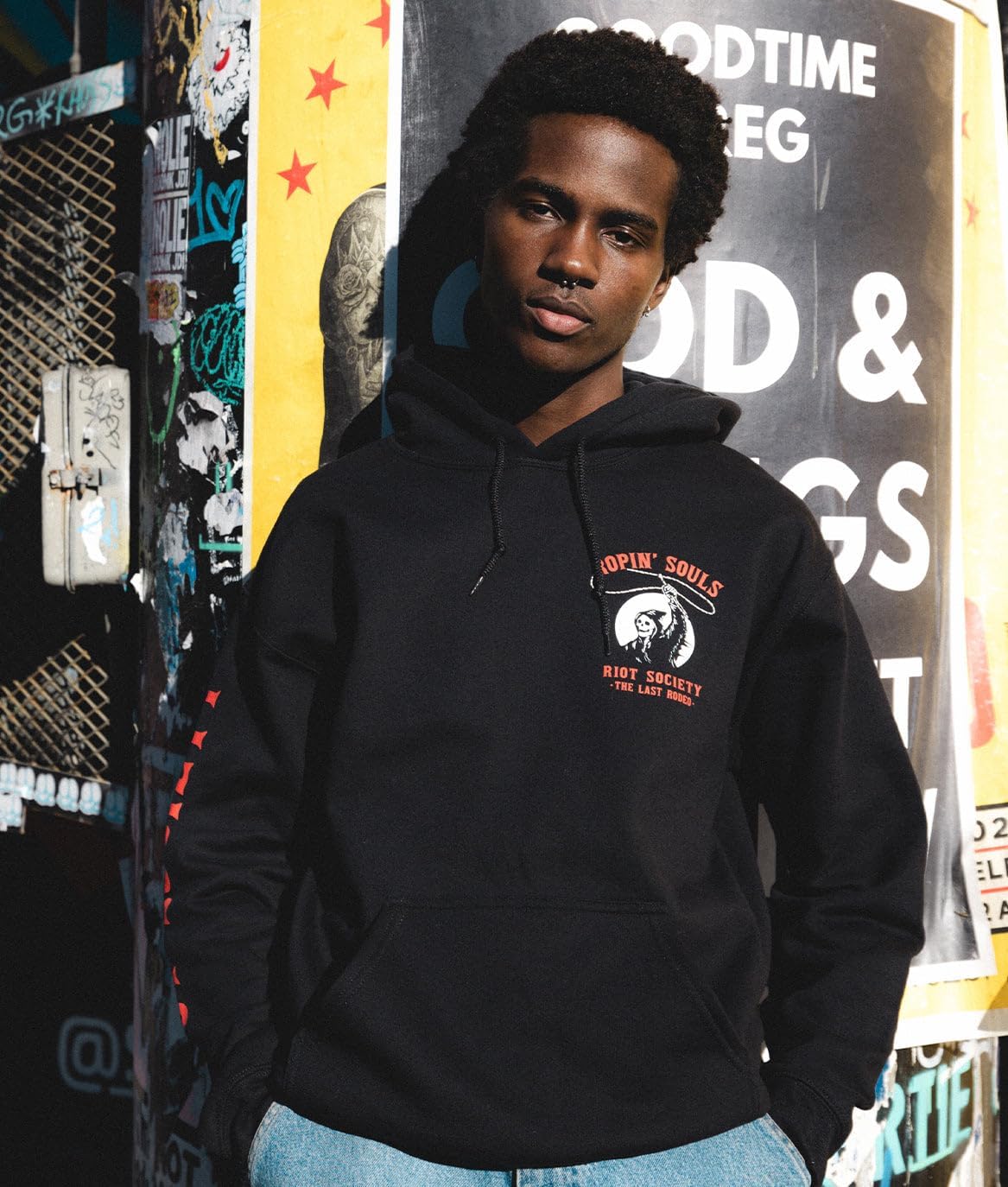 Riot Society Men's Graphic or Embroidered Hoodie Hooded Sweatshirt