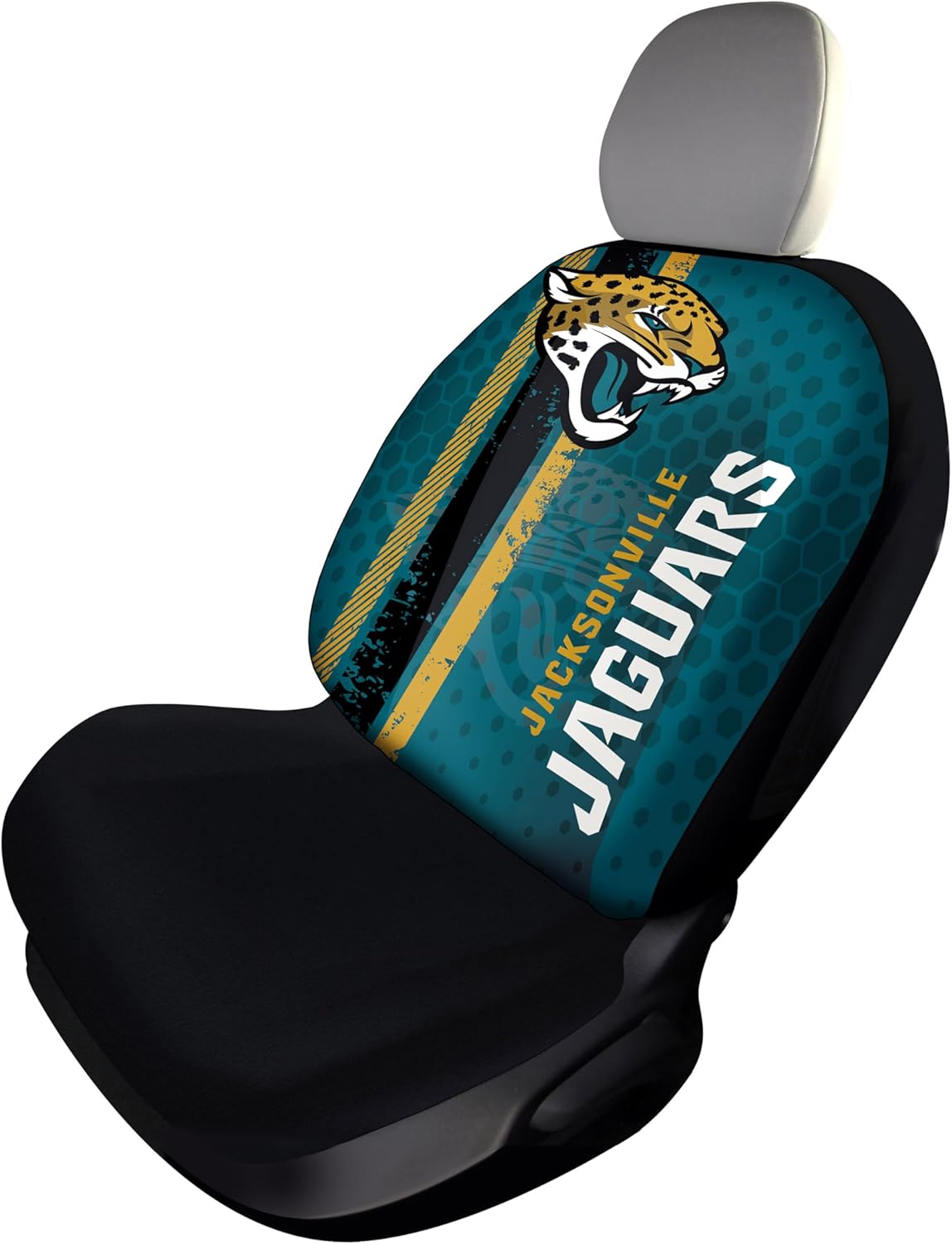 FANMATS NFL - Jacksonville Jaguars SEATCOVERRALLY-Jacksonville Jaguars Rally Seat Cover - Full Color Vivid Design - 1pc