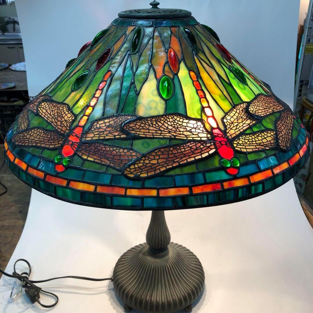 ステンドグラス ランプ ドラゴンフライ トンボ アンティーク｜Yahoo