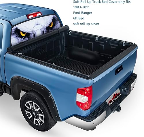 Miniatura 3 de North Mountain Cubierta enrollable suave para camioneta Ford Ranger de 6 pies, se adapta a Ford Ranger 1983-2011 Ford Ranger de 6 pies