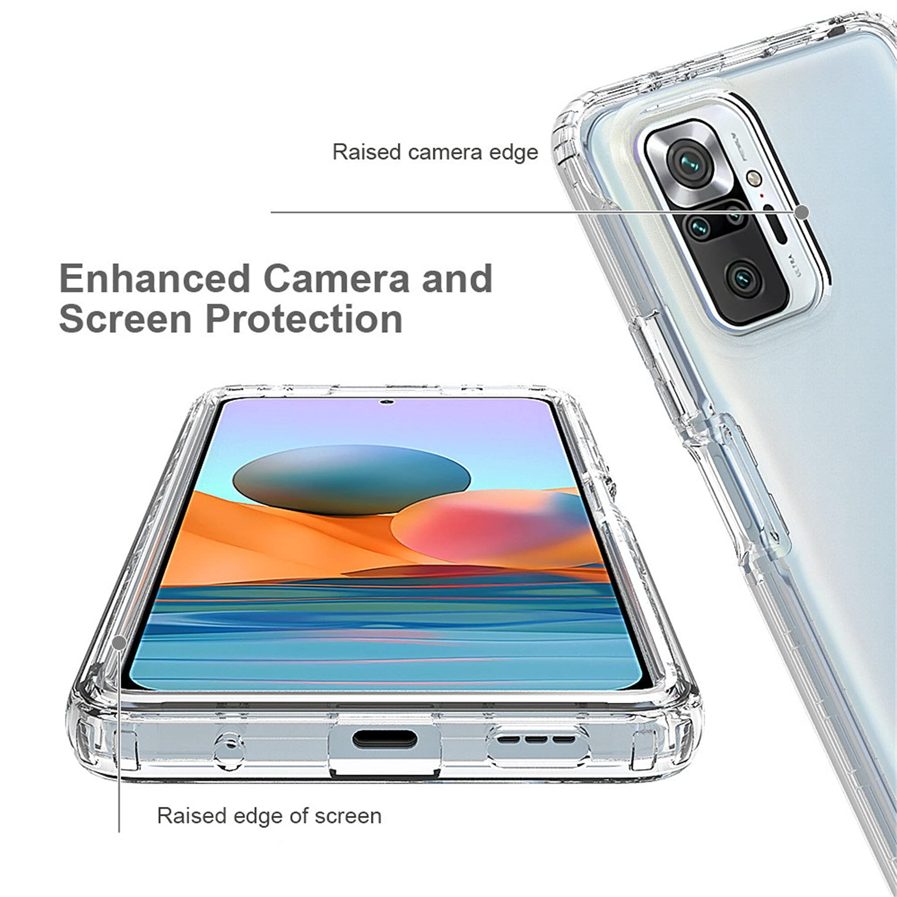 Cover Tianyan 360° Full Body Per Xiaomi Redmi Note 11 Pro 5G: Anteriore In TPU E Posteriore Rigido Trasparente - 2