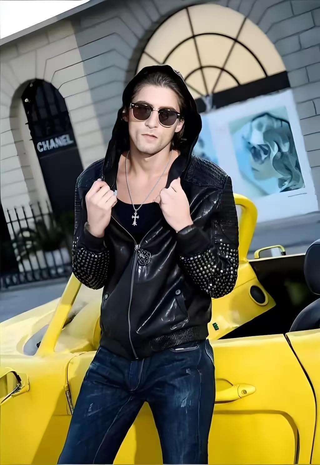 Bold Men's Cross Pendant, Man's Stainless Steel Necklace in Silver Black or Gold, 16-30 Inch Adjustable Chain - Image 5