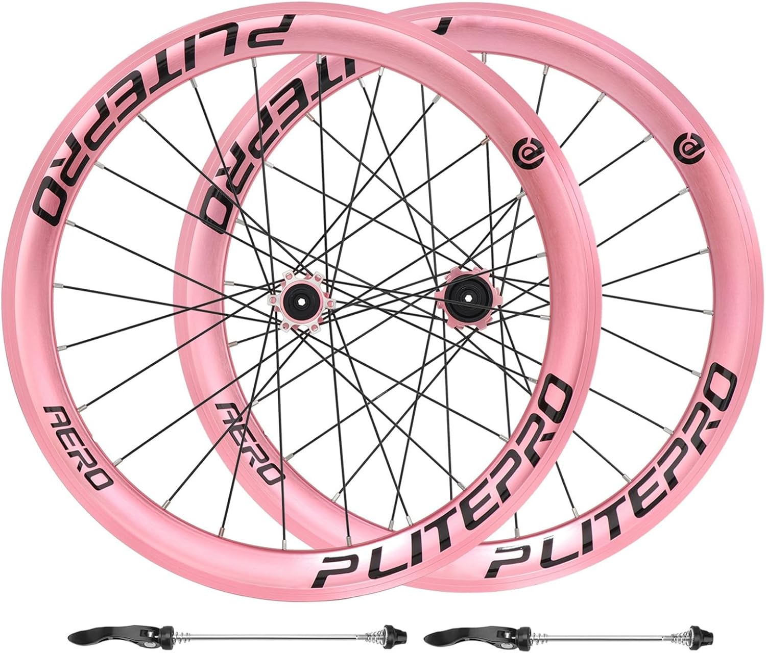 Foldable Bikes Wheelset 20'' 406 22'' 451 Disc Brake BMX Front Rear Wheels Quick Release Aluminum Alloy Rim Height 40mm 7/8/9/10/11speed