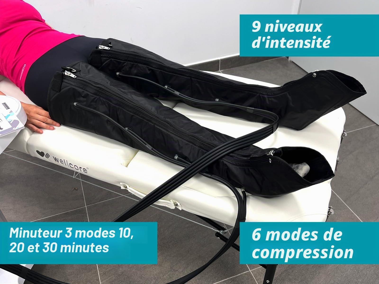 Pressothérapie Wellcore 6 modes
