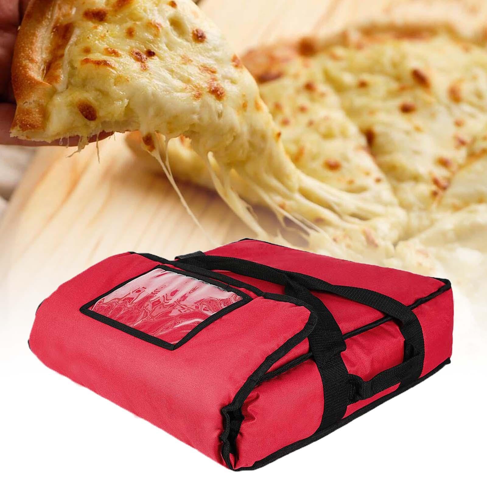 rockible Pizza Develivey Tasche, Pizza Wärmetaschen, Lebensmittel Liefertasche, Pizza Box Delivery Taschen für Den Persönlichen Und Professionellen Gebrauch, Rot 50x50x16cm