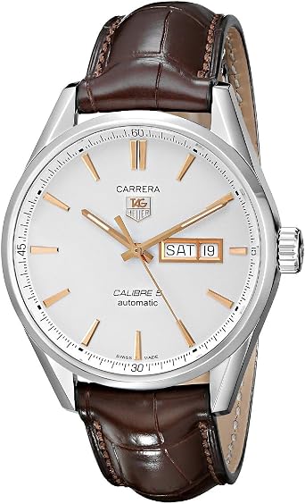 TAG Heuer Mens WAR201D.FC6291 Carrera Analog Display Swiss Automatic Brown Watch