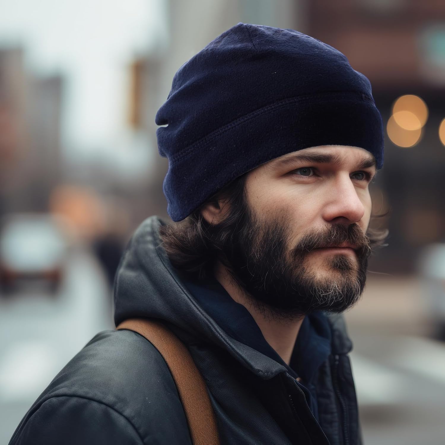 6 Set Winter Fleece Beanie and Neck Gaiters for Cold Weather Fleece Balaclava Face Mask Neck Warmer for Men Women, 6 Colors - Image 5