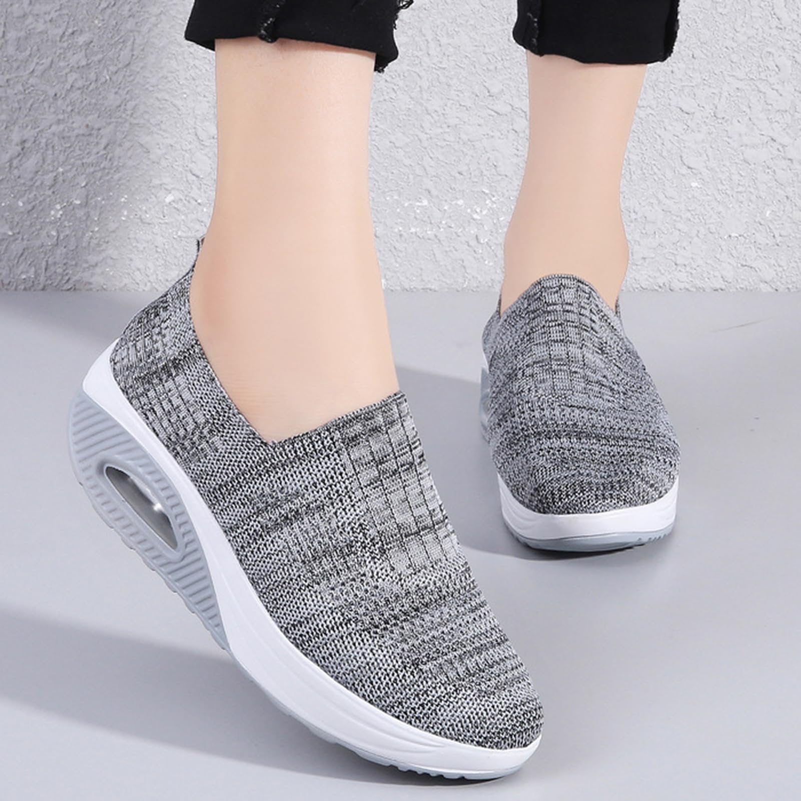 Scarpe Diabetici Uomo Donna Calzatura Sportive Traspiranti Calzatura Casual Antiscivolo Scarpa Plateau Comode Scarpe Slip-on alla Moda Calzatura Passeggio Scarpa alla Moda Esterni