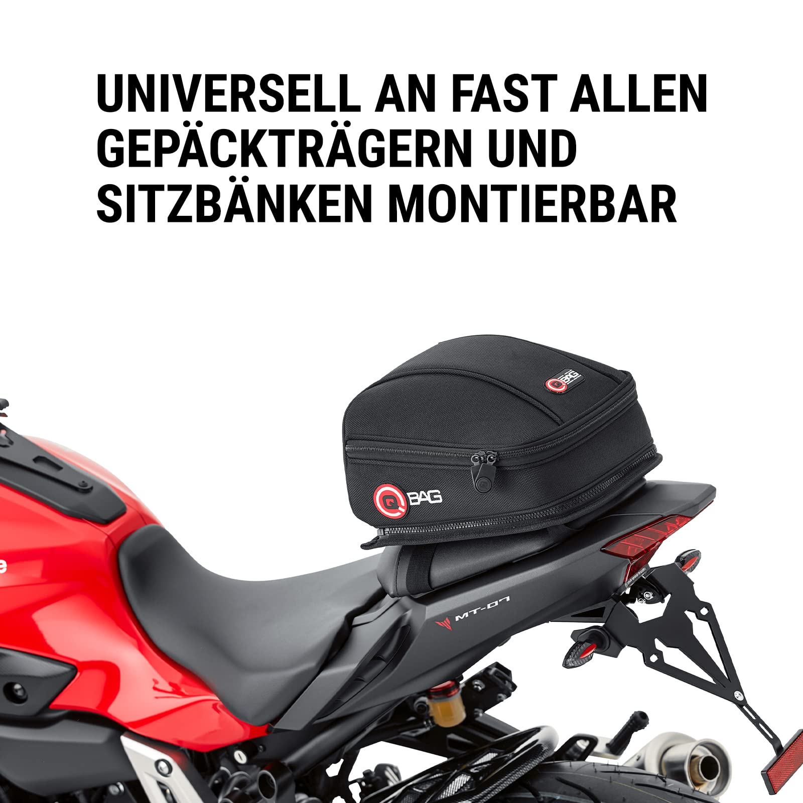 QBag Hecktasche 03 Motorradtasche 5 Liter Stauraum schwarz