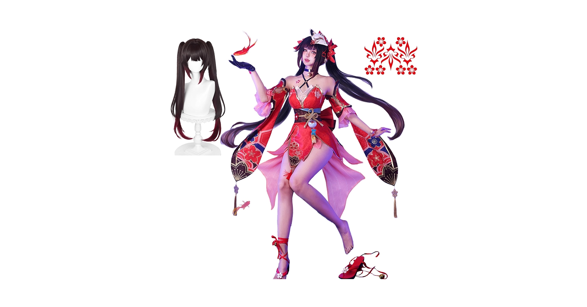 Amazon.co.jp: 崩壊:スターレイル 花火 コスプレ衣装 フルセット