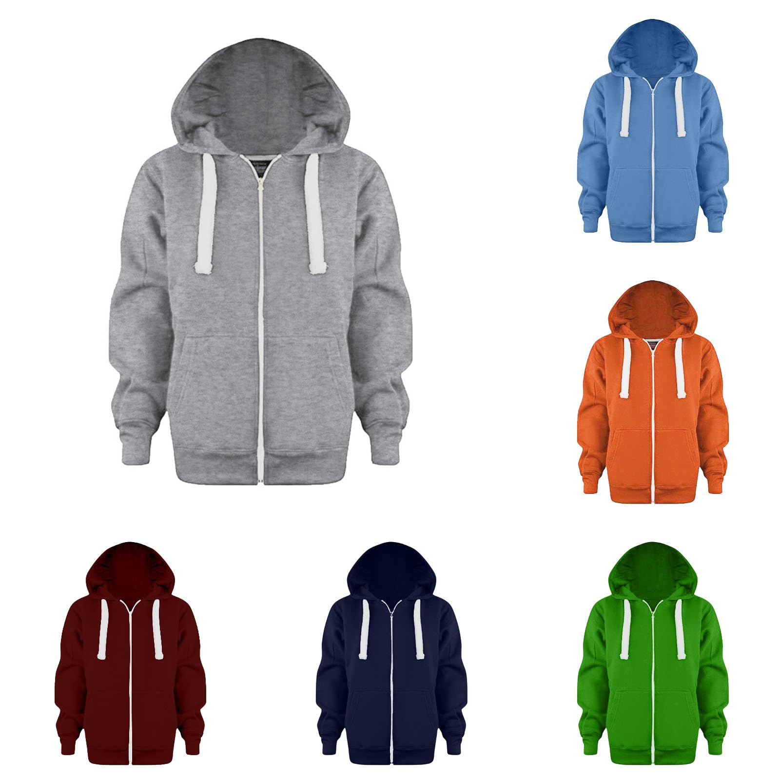 Kinder Sweatjacke Mit Kapuze - Weicher Zip-Up Hoodie Für Herbst & Winter (Jungen & Mädchen)