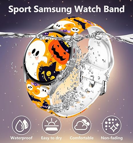 Vista 159 de Correas de reloj navideñas compatibles con Samsung Galaxy Watch de 1.575 pulgadas, 1.732 pulgadas, 0.787 pulgadas, correa de silicona de repuesto