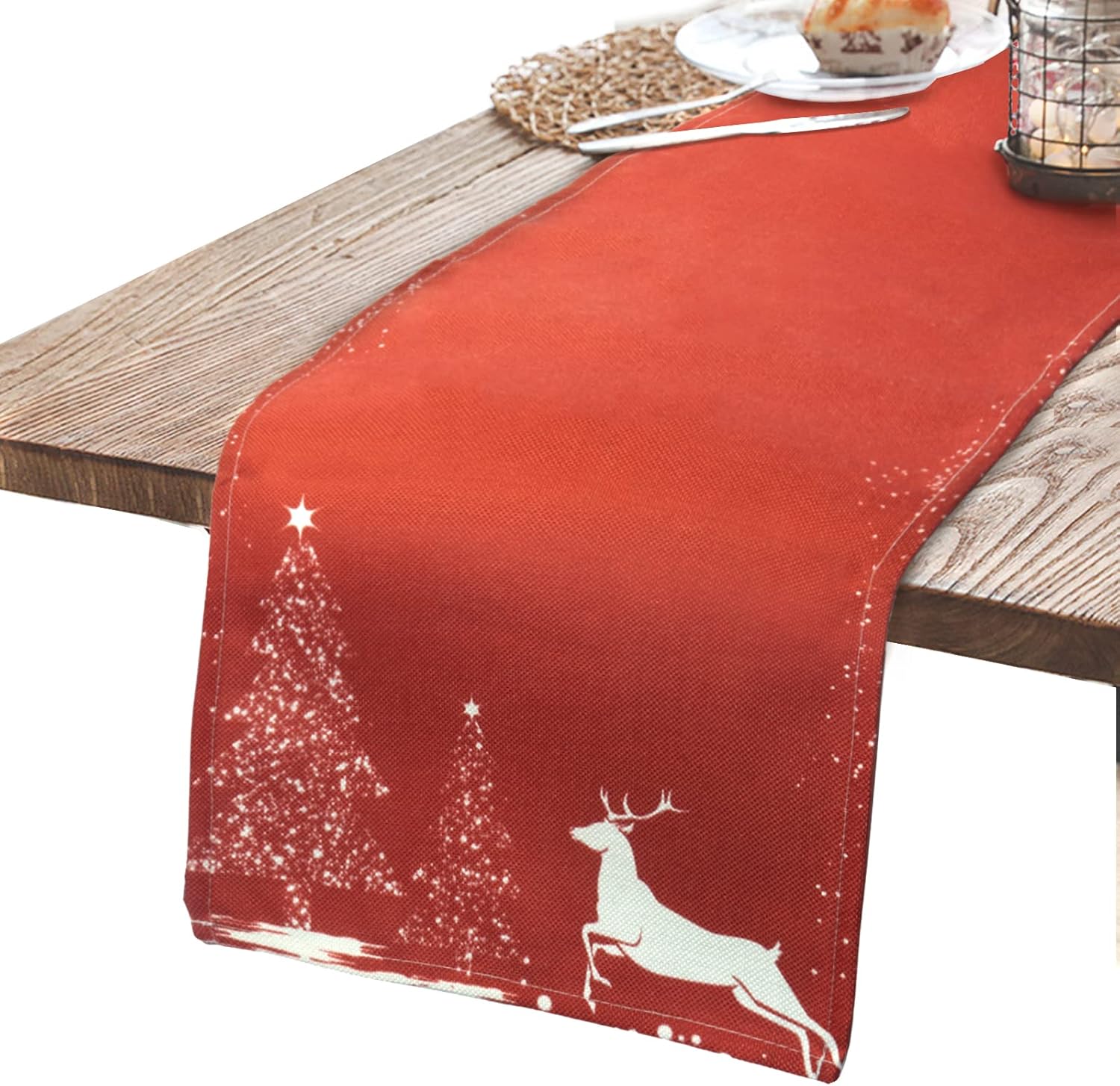 Hjumarayan Christmas Table Runner Red Table Runner Christmas 200x30
