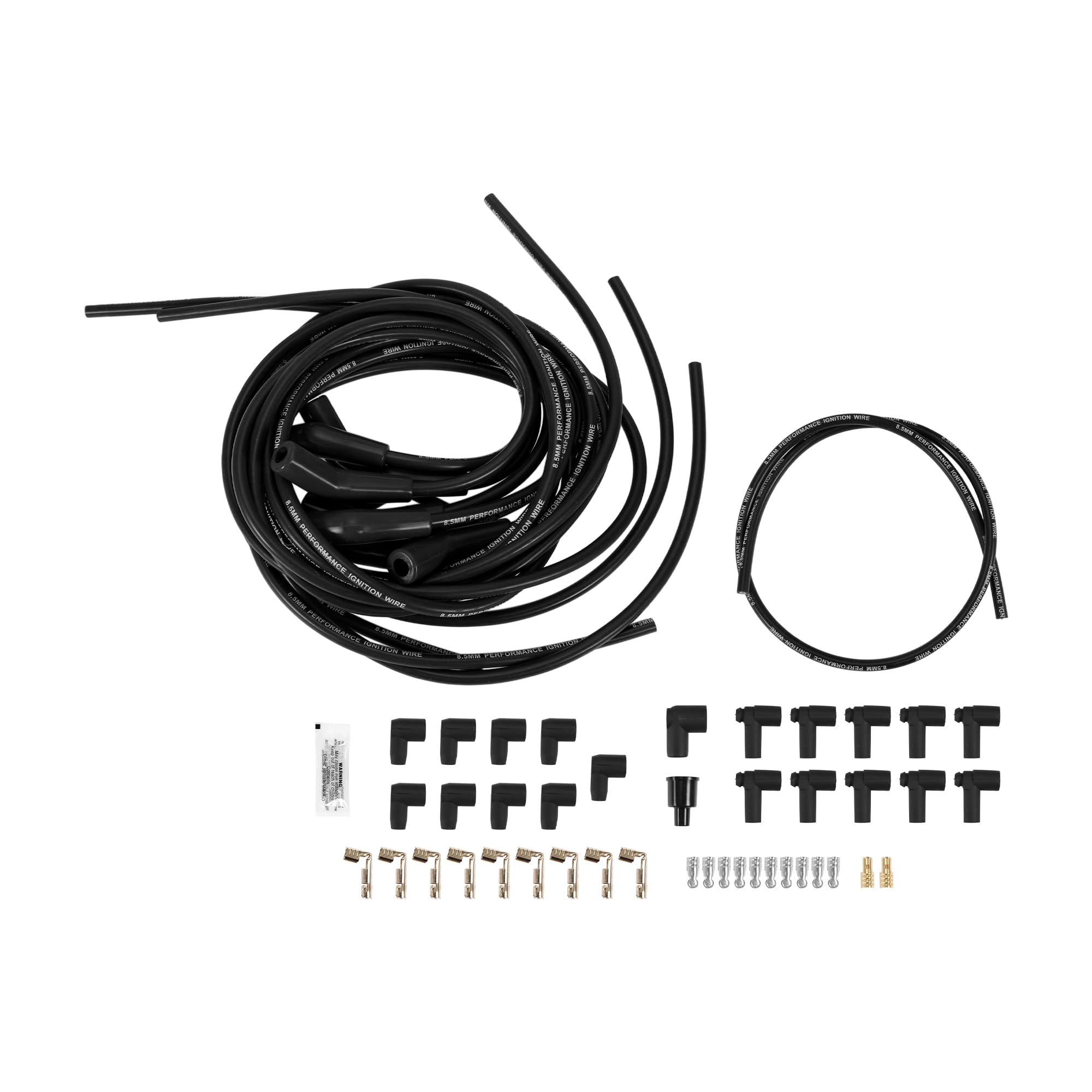 Cavi Candele per Chevy Big Block HEI 396 427 454 502 Nero 8mm Bobina di Accensione Cavo 1 Set