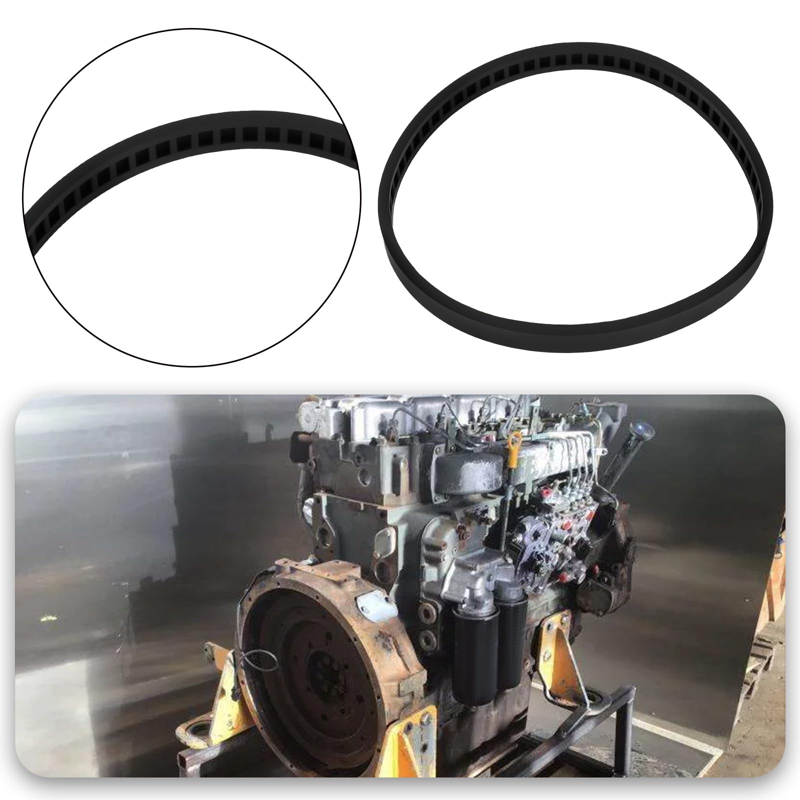 LT Easiyl 2Pcs Blade Pulley Tire Band Saw Pulley Tire Belt 45-69-0010 Compatible with Grainger 10D924 10D925 10D926 10D927 2Z739 6Z344 Black - Image 2