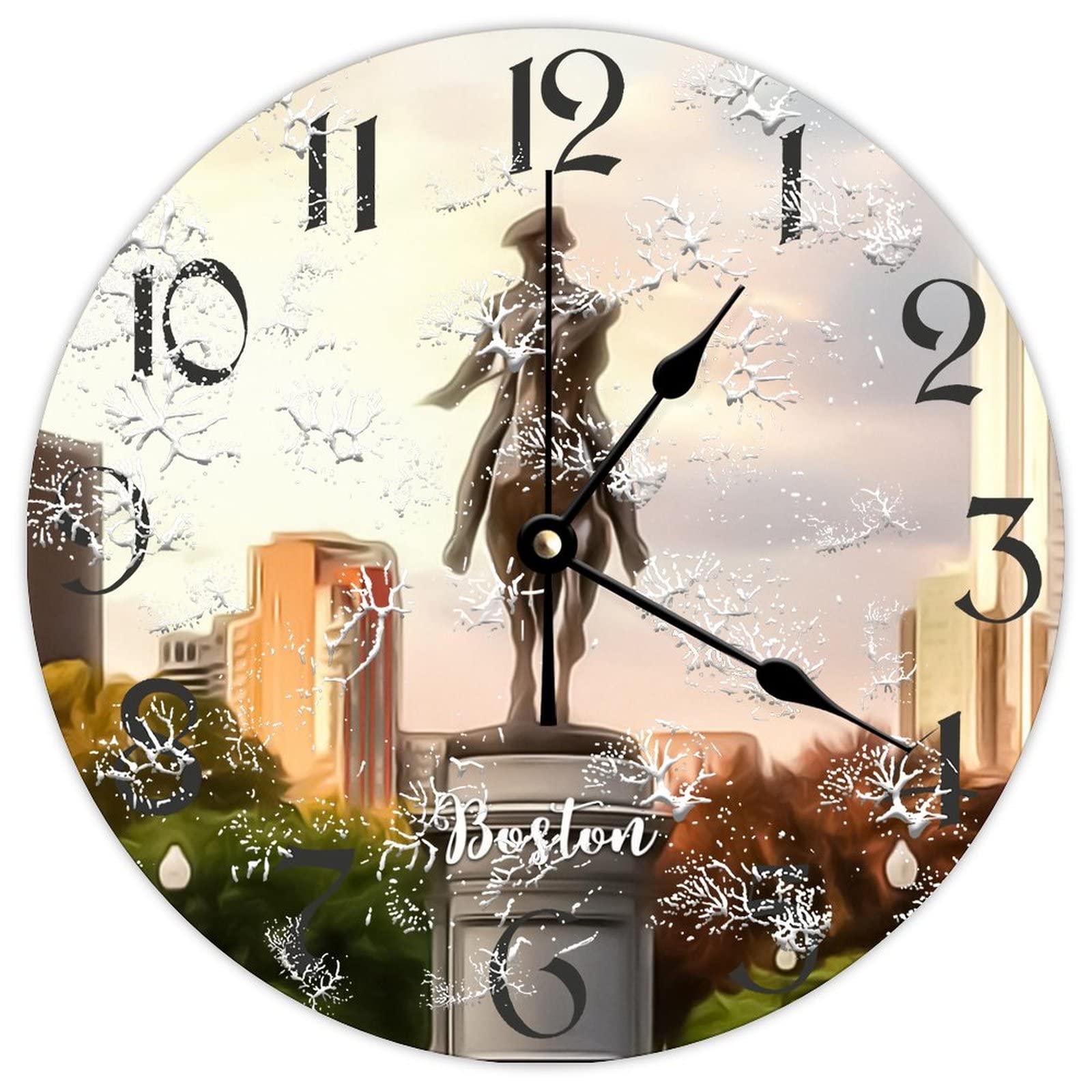 Horloge silencieuse pour chambre d'enfant : éliminez le tic-tac avec le bois rétro