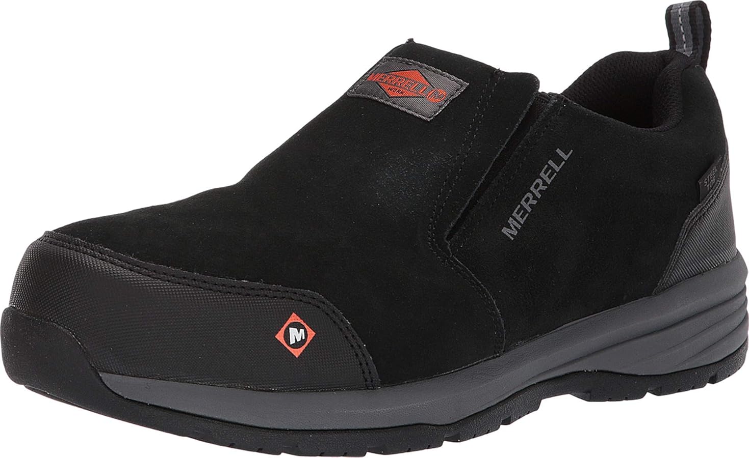 Amazon.com | Merrell Work Windoc Moc Steel Toe Black 8 W | Loafers