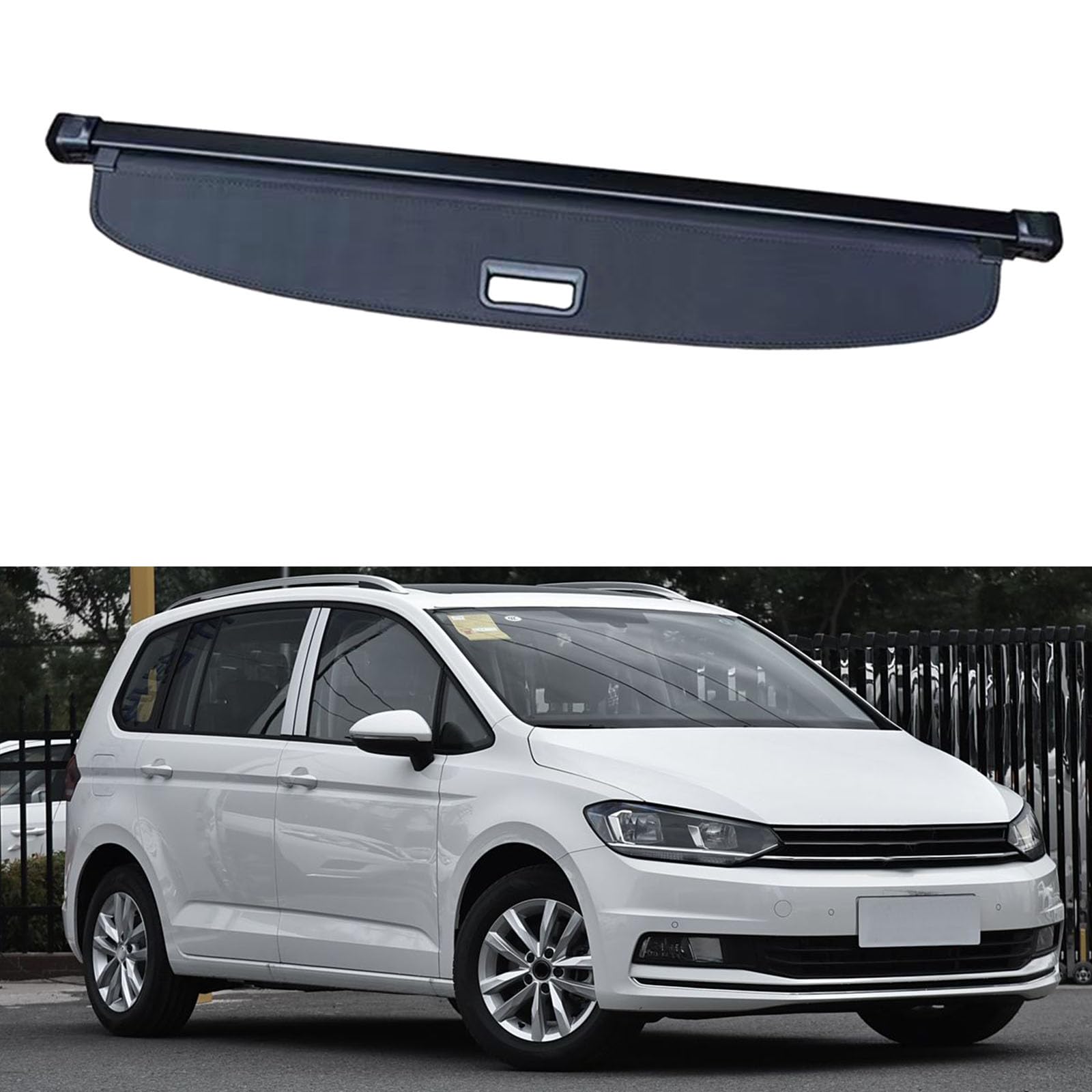 SXLGDW Car Retractable Rear Trunk Parcel Shelf,Compatible with VW Touran L 2016-2024,Car parts