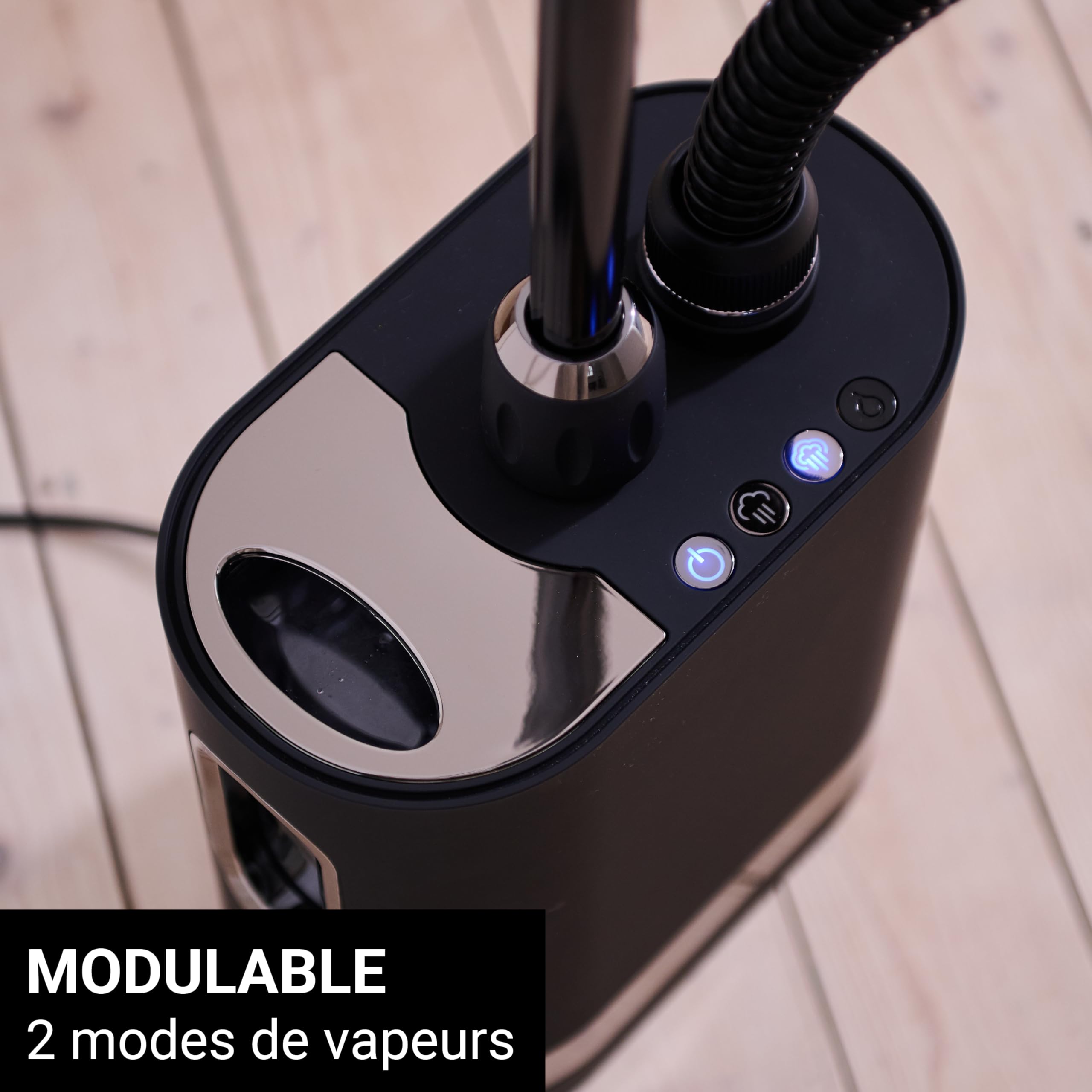 STEAMONE - Defroisseur Vapeur Vertical 2000W 42g/min - Steamer Autonomie 60min - Cable 2,6m - Fer a Repasser Élimine 99,99% d'Impuretés - Prêt en 60s - Intuitif, Performant et Économique - Stilys