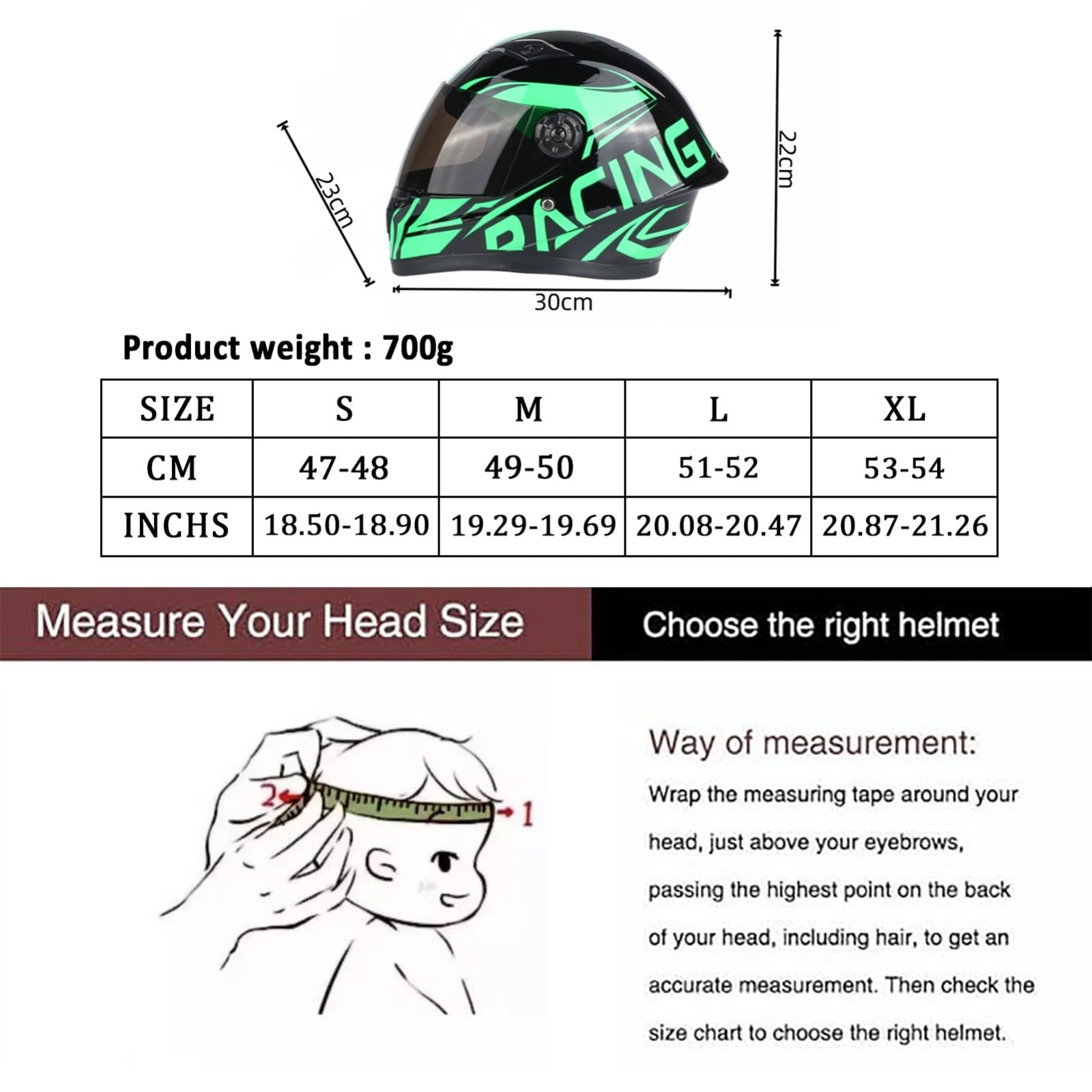 Casco Integral De Moto para Niños Y Niñas De 3 A 12 Años, Homologado Según La Norma ECE 22.06, Casco De Motocross para Niños con Visera Solar