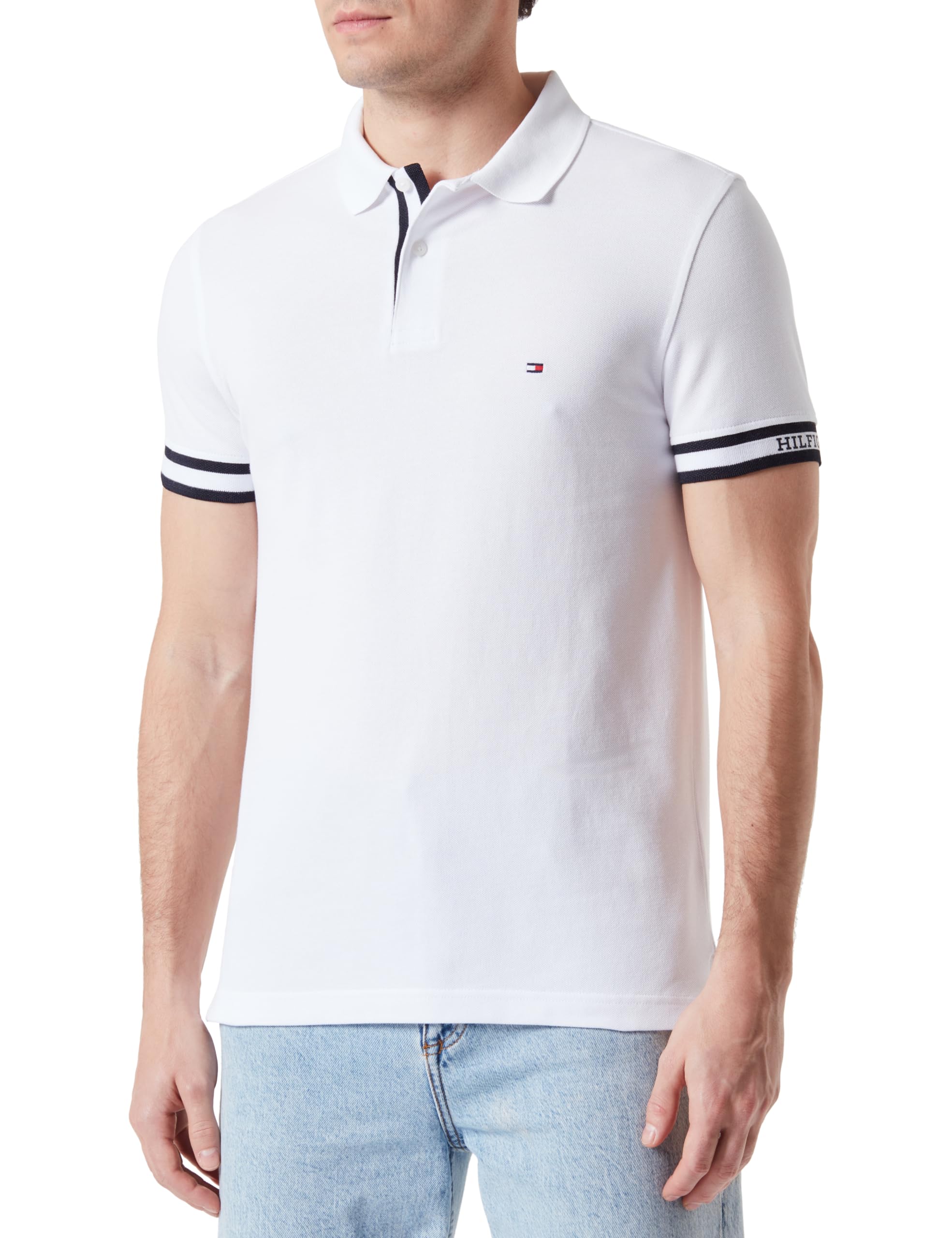 Tommy Hilfiger Polo de Manga Corta para Hombre Slim Fit