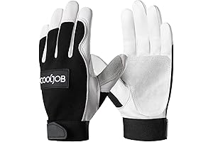 Cooljob Leather Work Gloves