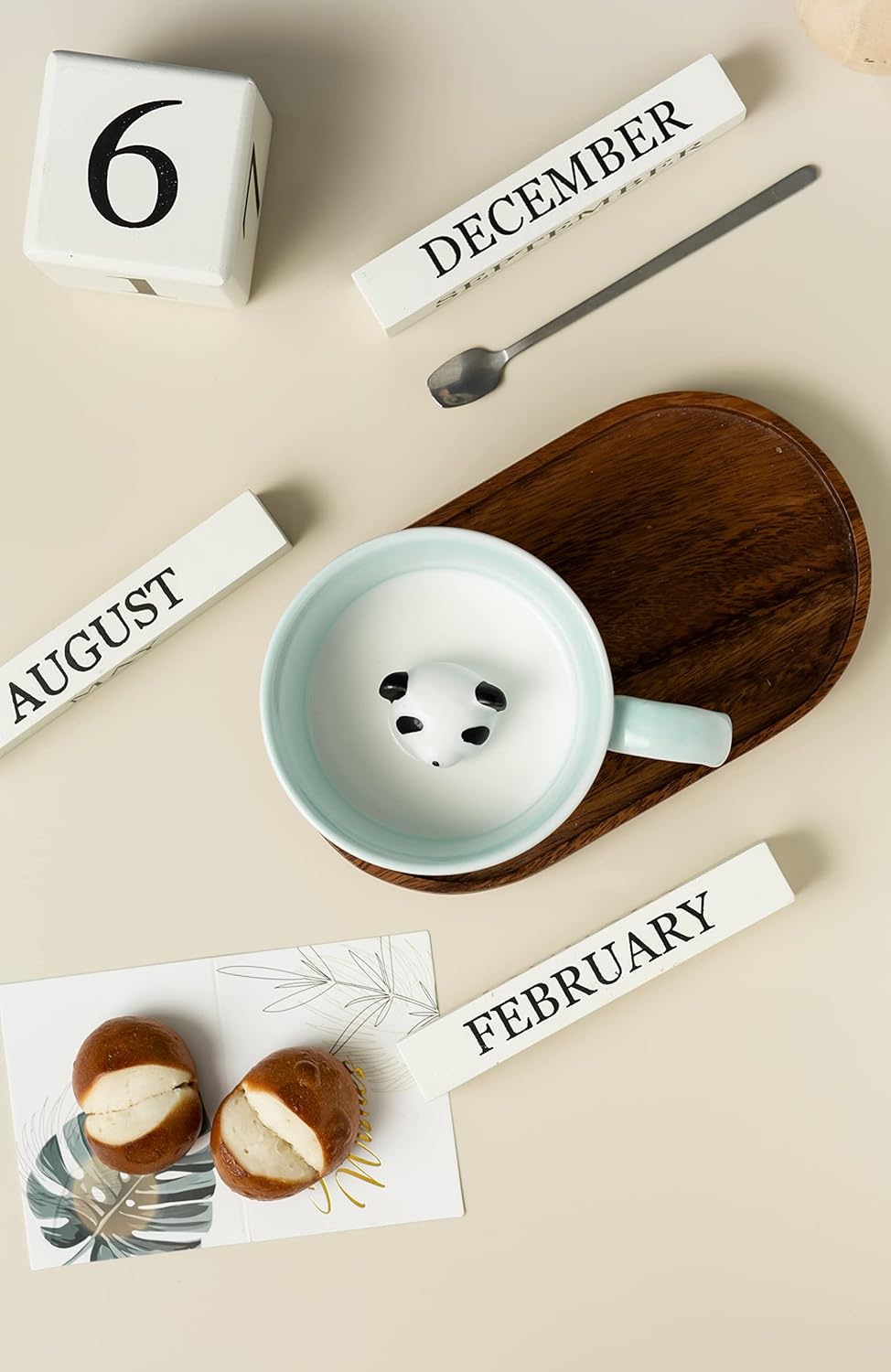 DIHOclub Panda Ceramic Cup Hidden 3D Animal Inside Mug,Cute Cartoon Handmade Figurine Mugs,Holiday and Birthday Gift for Coffee & Tea Lovers,12 OZ (Blue) - Image 6