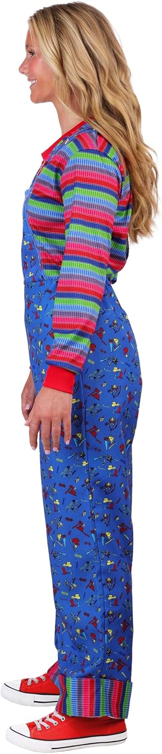 Party City Chucky Costume for Women - Child’s Play Scary Halloween Costume with Jumpsuit & Mask - Costumes for Halloween, Birthday Parties & Themed Events - Image 8