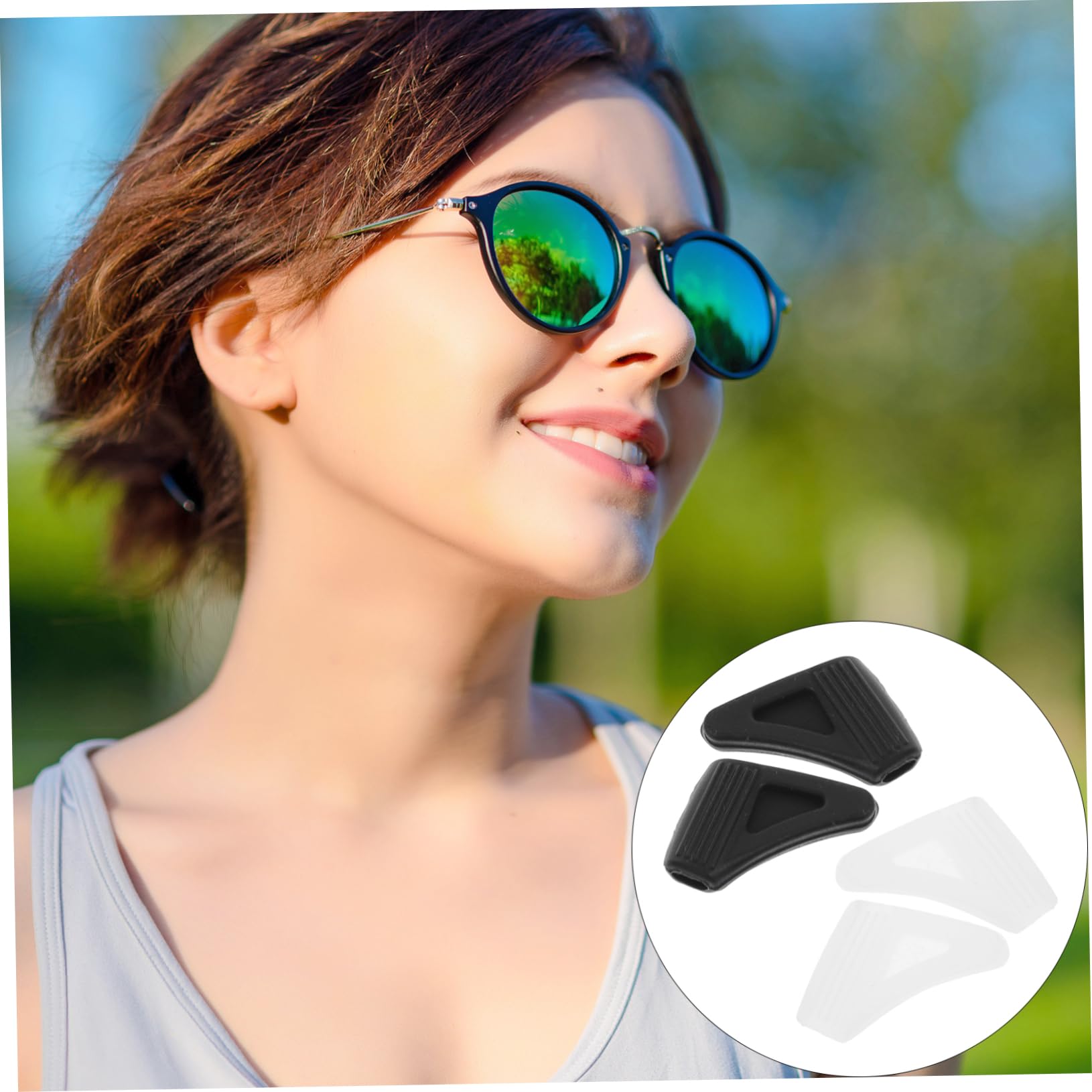 TOVINANNA Silicone Glasses Retainers for Type of Eyewear Non-Slip Ear Hooks Temple Tips for Sports Hiking Fishing