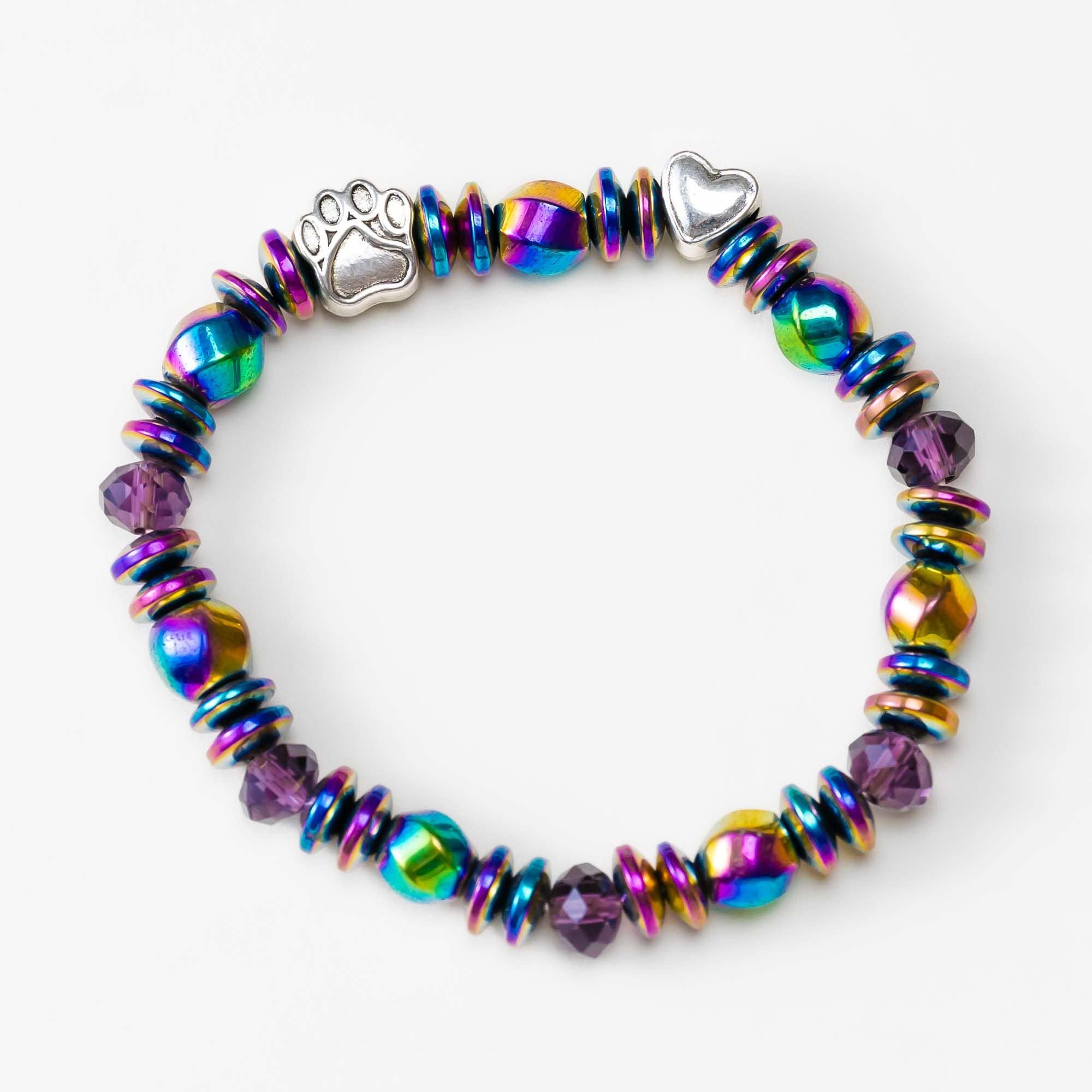 iHeartDogs Treasured Memories Rainbow Bridge Magnetic Bracelet