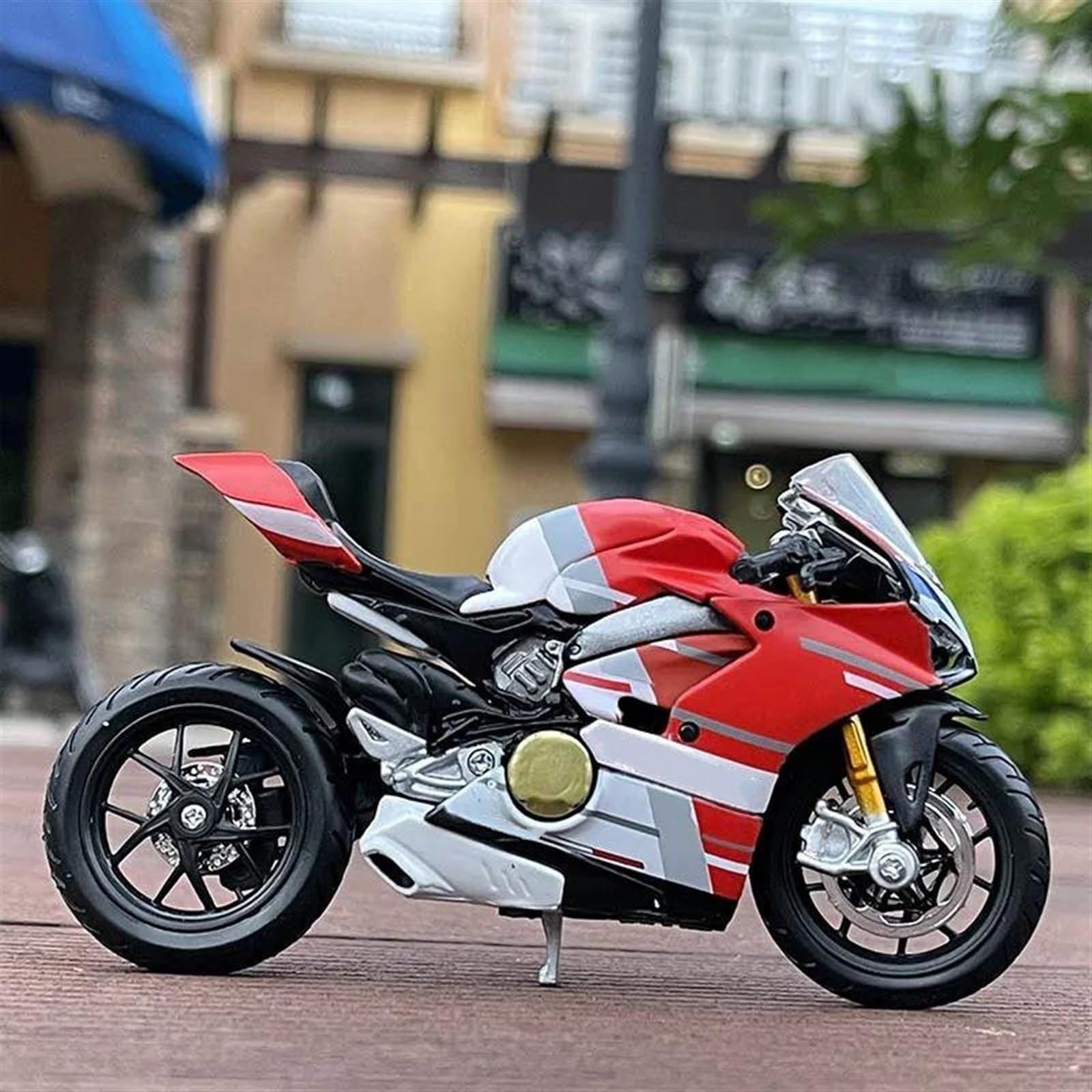 SEYXF Motorbike Toy 1/18 for Ducati Panigale V4 S for Corse Motorcycle Model Simulation Diecast Metal Toy Gift(with Retail Box)