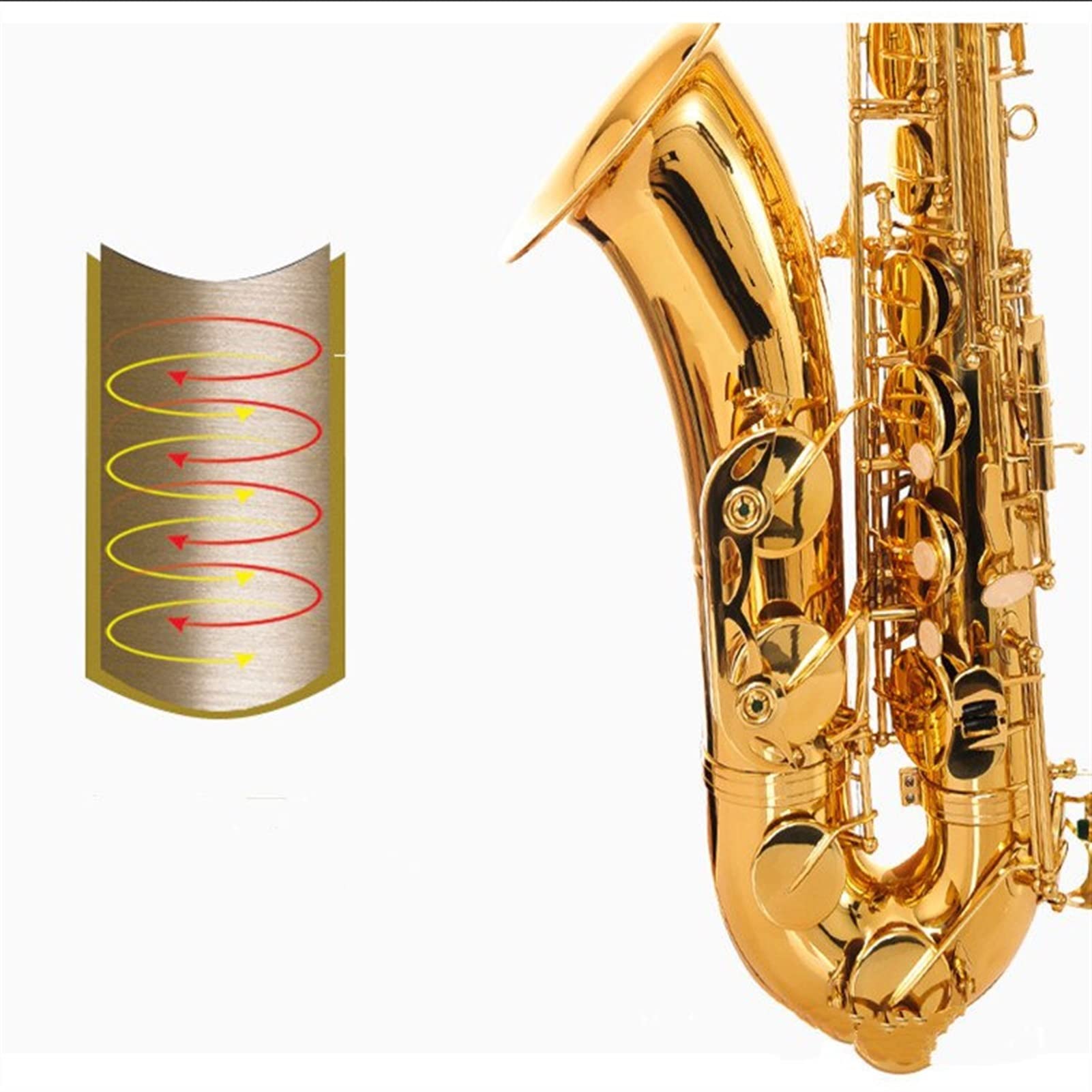 B Flat Sassofono Tenore Strumento Musicale Sassofono Principiante Esame Prestazioni Professionali Sassofono Professionale