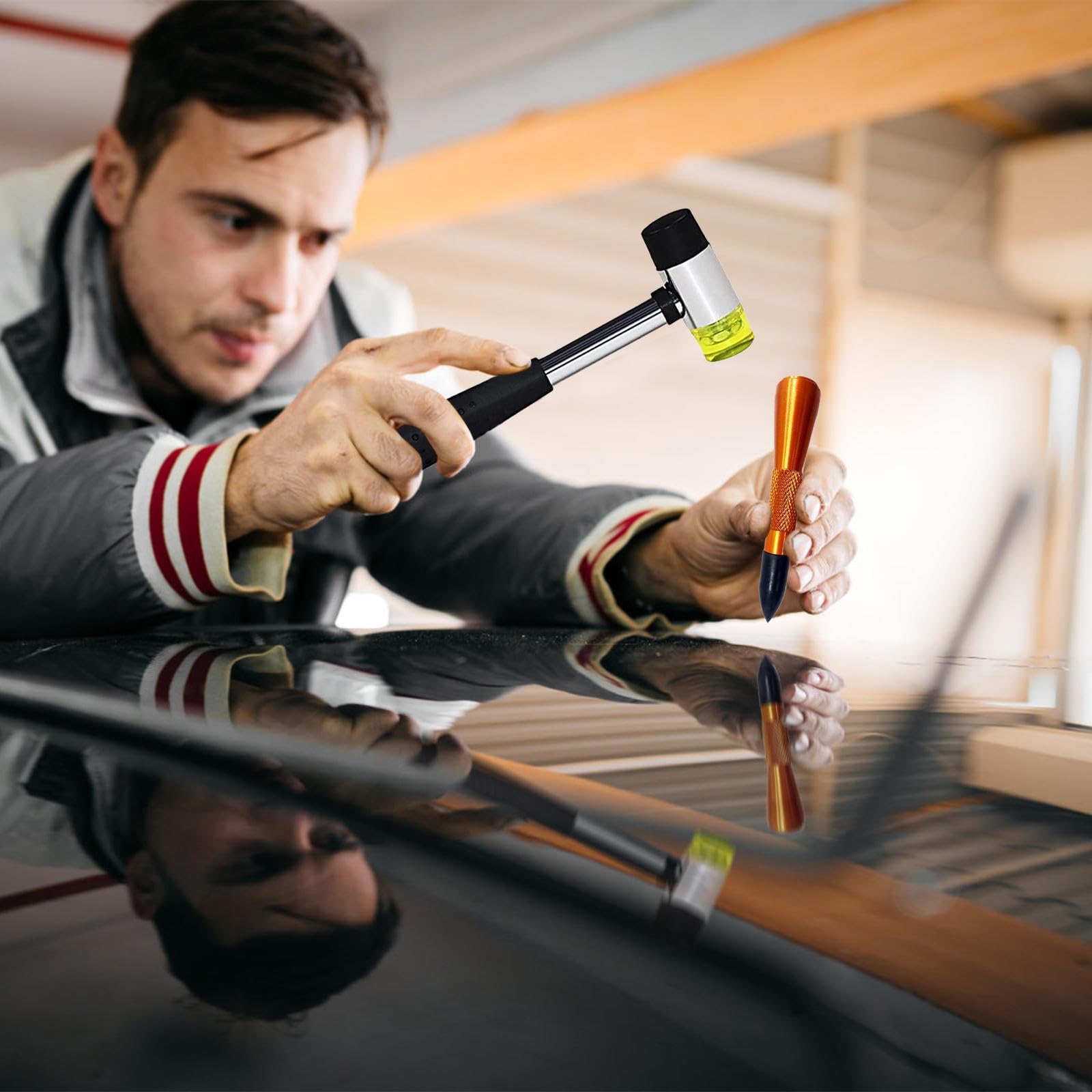 Amazon.co.jp: デントリペアツール デントリフター 車の凹み直し