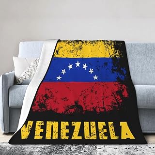 Venezuelan Venezuela Flag 7 Stars Throw Blankets Soft Flannel Blanket All Season Warm Bed Blanket for Office Bed Living Room Bedroom Sofa Chair Couch Crib Travel Camping 80"x60"