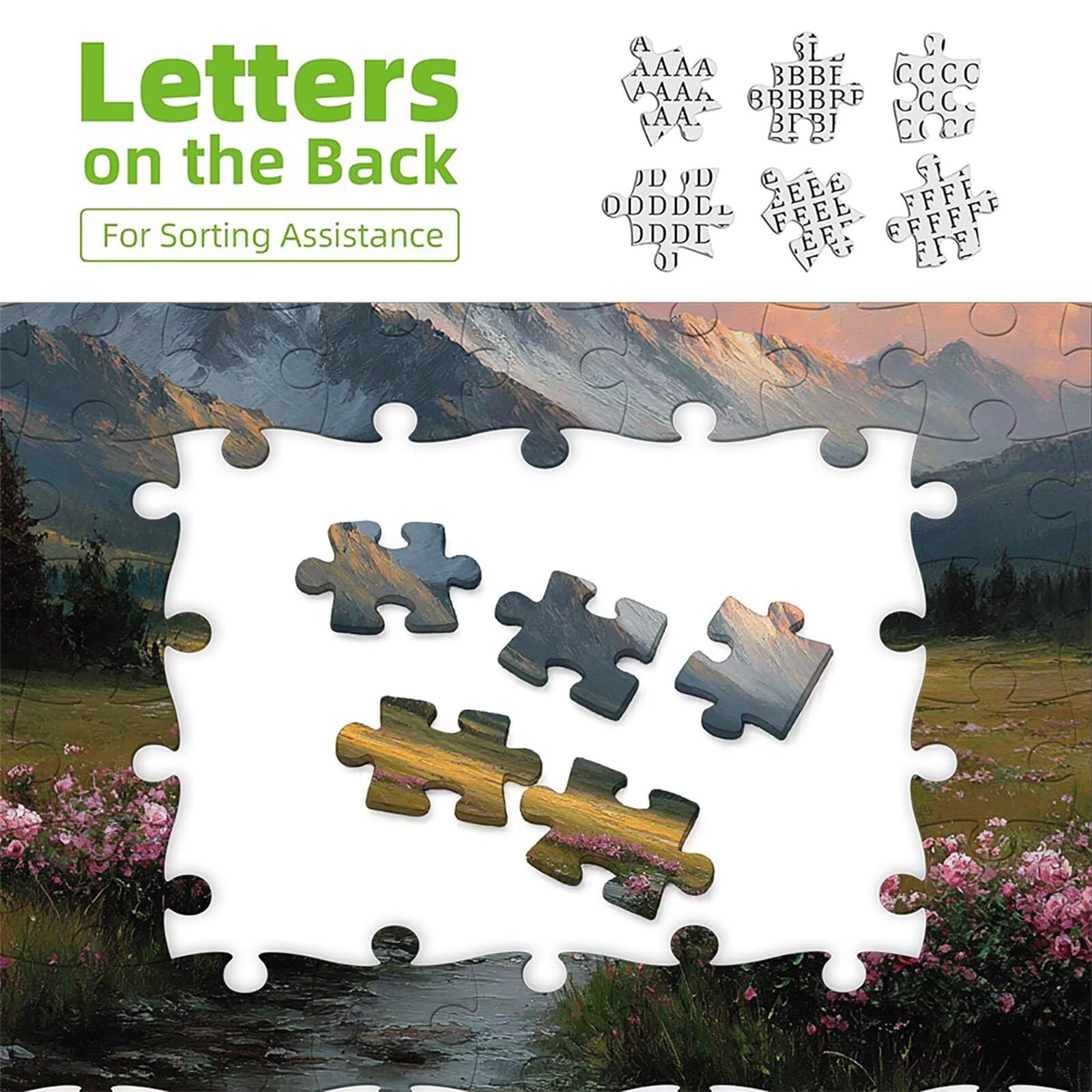 Montagna Puzzle 5000 Pezzi Adulti, Paesaggio Puzzle Legno con Scatola 156x105cm, Idea Regalo Uomo e Donna, Divertimento Per Adulti, per Gioco Familiar, Giochi di Sfida, Squisita Confezione, C-1072