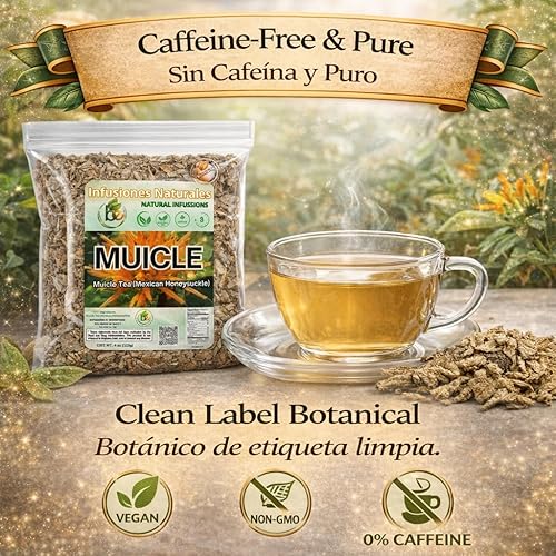 Vista 6 de Té de Hierbas Muicle (Azucena Mexicana) – 4 onzas de hojas sueltas – 100% natural, recolectado de forma silvestre, vegano, sin OMG, sin gluten, sin