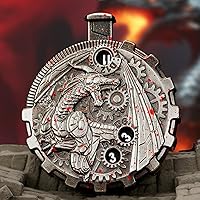 Vista 21 de Juego de dados de ruleta único de metal, mecánico, rodillo DND D & D, Steampunk Spinner D20 todo en uno D4 D6, D8, D10, D12 D100 para Dungeons and