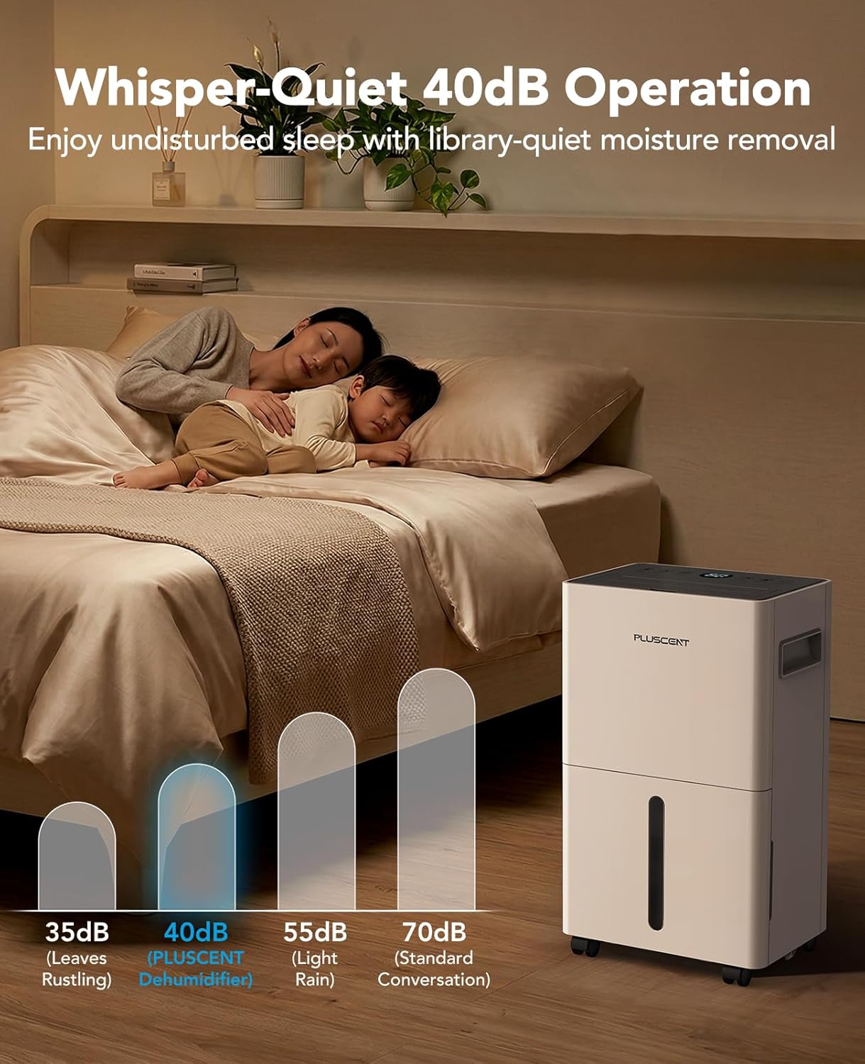 21 Pint Dehumidifier for Basement and Home, 1500 Sq Ft Portable Dehumidifier with Drain Hose, Quiet Smart Humidity Control for RV, Bedroom & Bathroom, Auto Defrost, 24H Timer