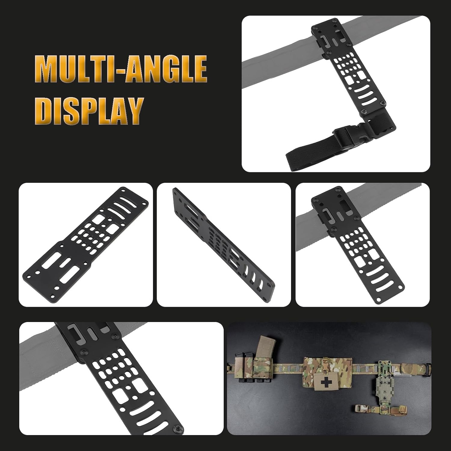 Metal Modular Adapter, Compatible QLS Platform Drop Leg Band Hunting Airsoft Quick Pull Draw
