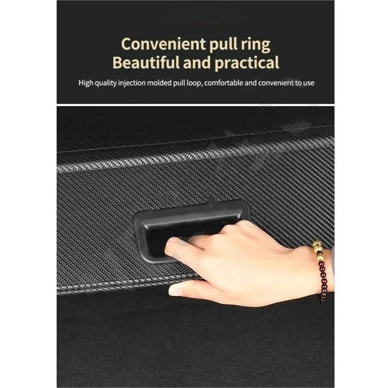 Genérico Retráctil Cubierta Carga para Chery para Tiggo 9X 9 Ebro S900 2024-2027 5/7 Cubierta Cortina Maletero Coche Protectores Maletero Retráctiles(Canvas,7seat)