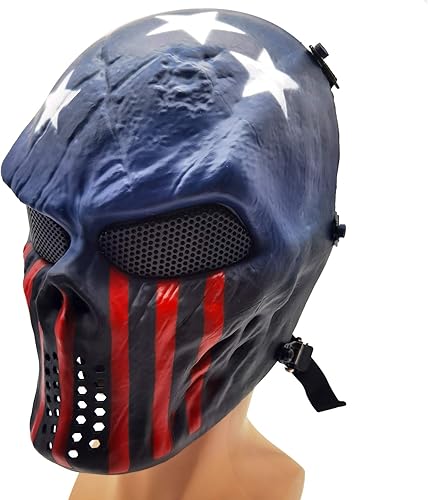 Miniatura 6 de Máscara de calavera Airsoft máscara protectora CS de paintball máscara de esqueleto de cara completa