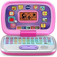 VTech Play Smart Preschool Laptop Pink: 30 Leveled Learning Activities Letters Numbers Shapes Spanish Ages 3-6